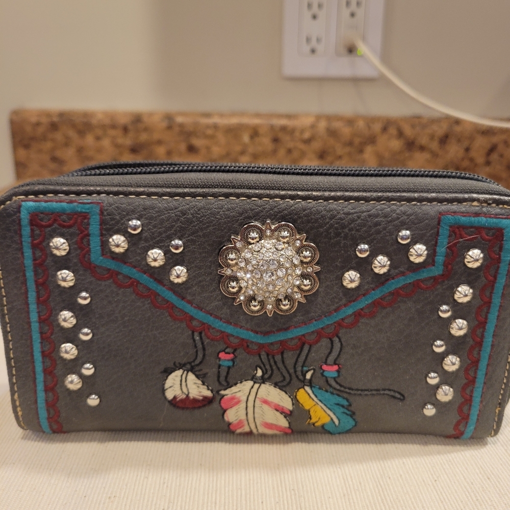🪷NWOT~🔥FINAL PRICE🔥AMERICAN BLING WESTERN STYLE WALLET